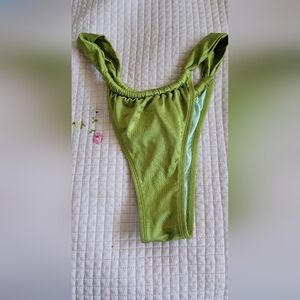 CUPSHE Light Mint and Olive Green Bikini Bottom Size MEDIUM